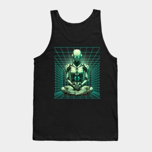 Evil Robot Meditating Tank Top